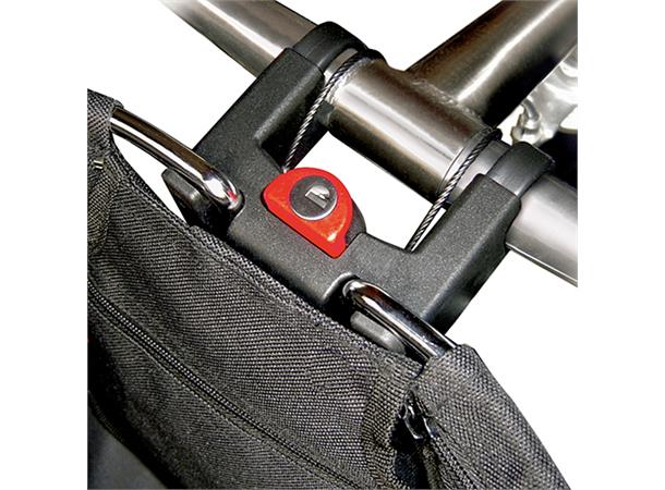 AGU Shopper KlickFix Kurv Sort, stål/stoff, 24l,  uten KF-brakett 